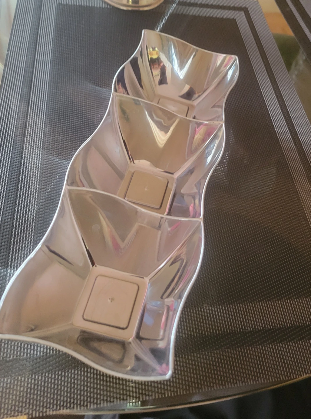 Silver Tiered Serving Tray