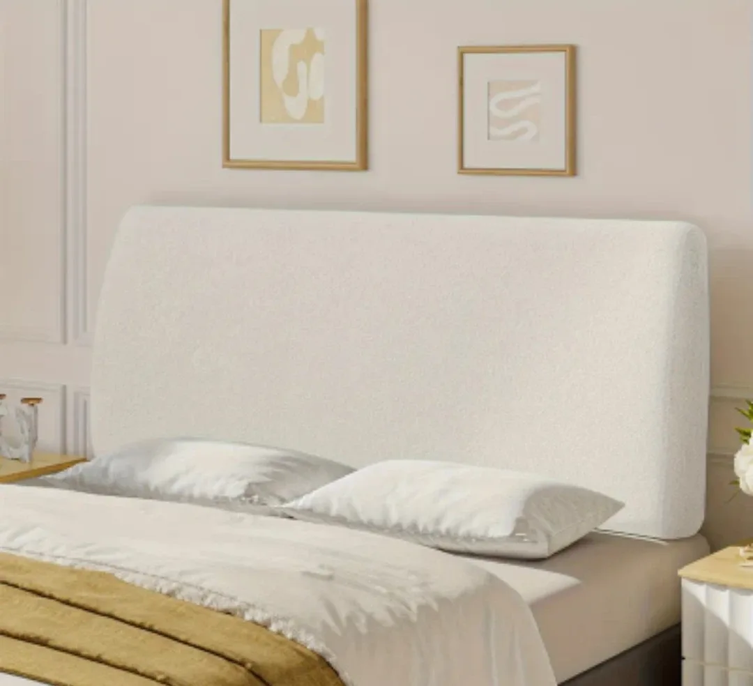 Cream Teddy Fleece Headboard - King Size - photo 2