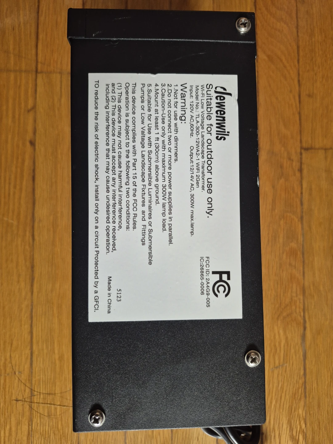 Dewenwils  Low Voltage Landscape Transformer 300W - photo 3