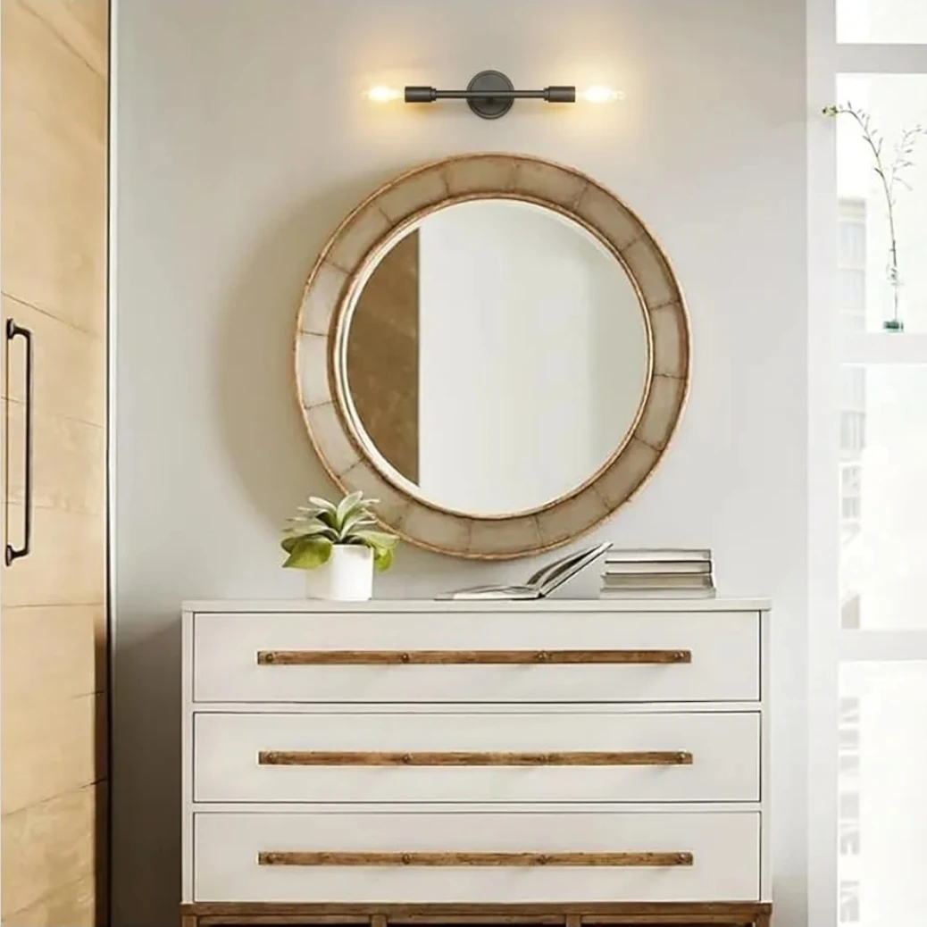 2 Light Vanity Sconce Light - Matte Black 🌱 - photo 3