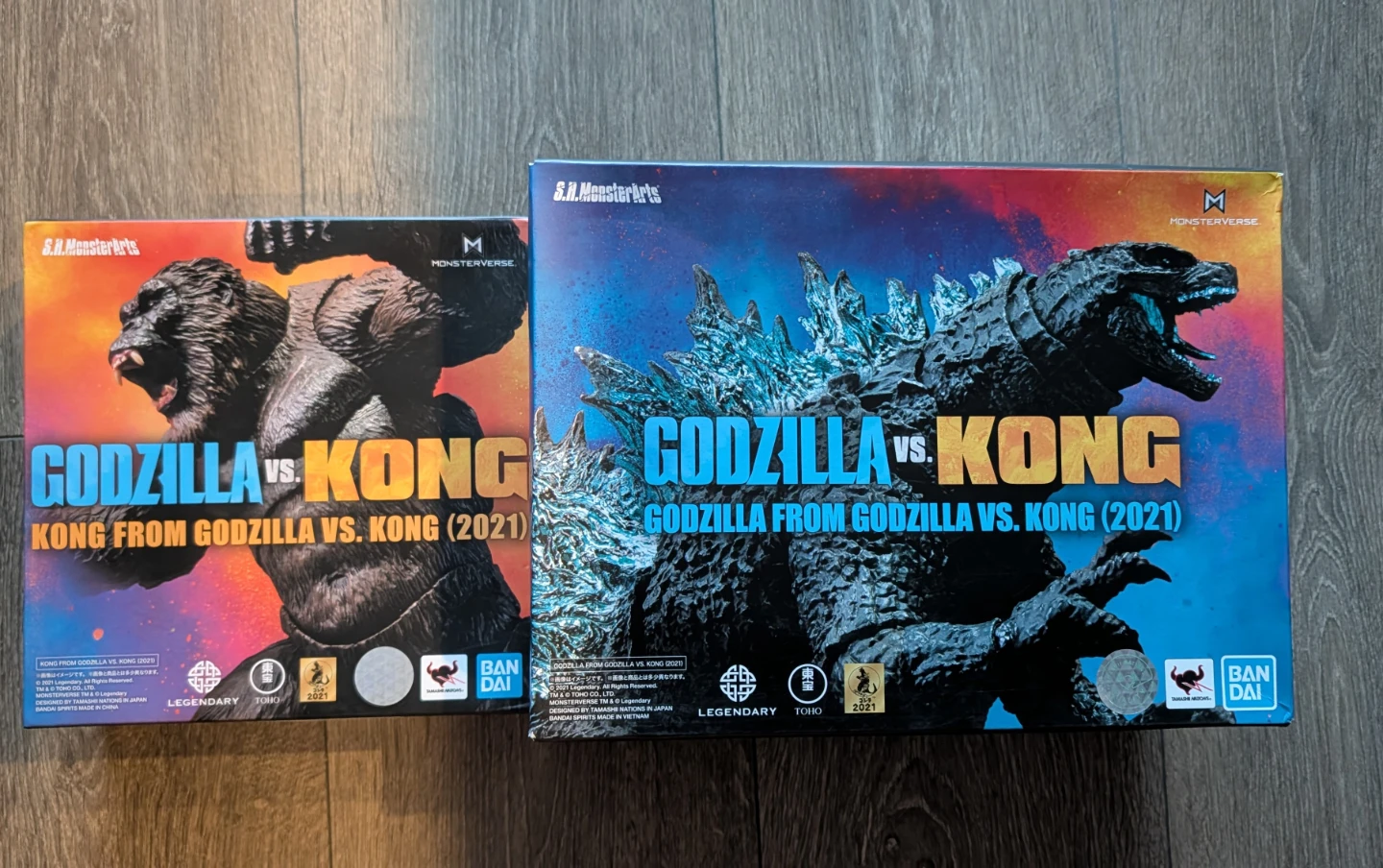 S.H.MonsterArts Godzilla vs. Kong (2021) Figures
