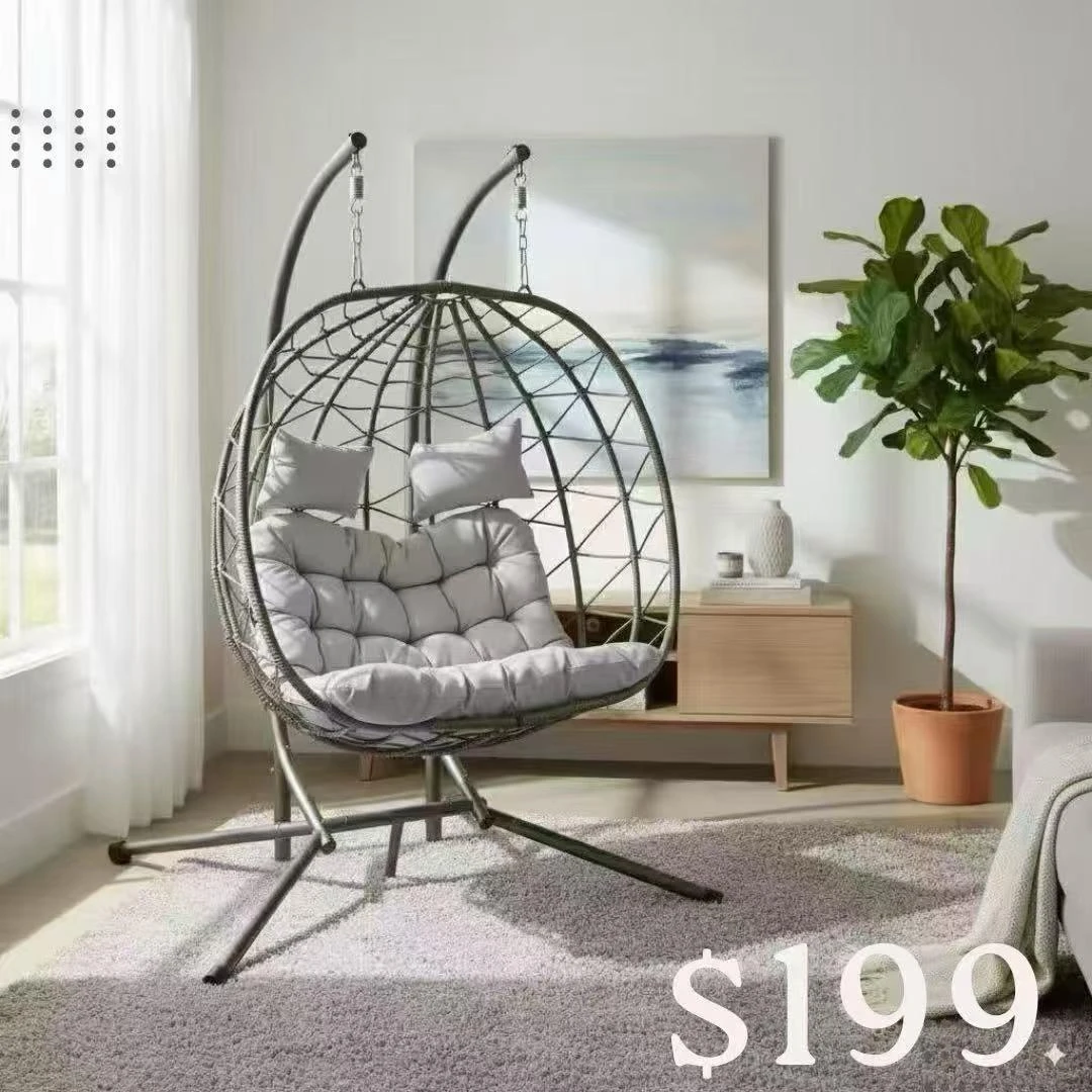 Egg Swing Chair with Cushions