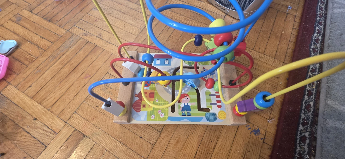 Wooden Bead Maze Activity Toy