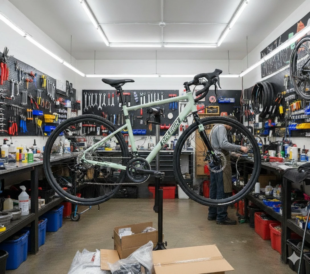 Raleigh Gravel Bike - Light Green