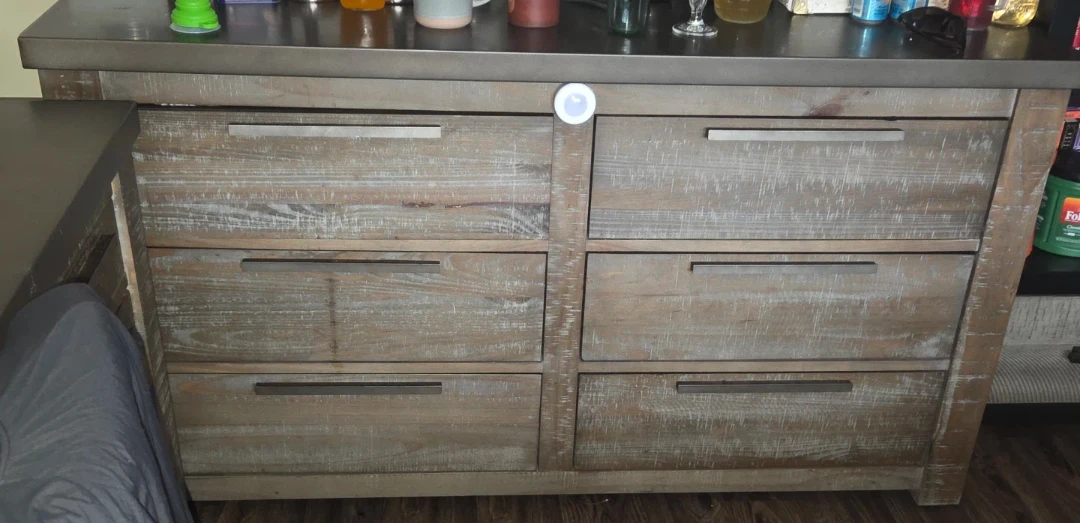 Restoration Hardware - Distressed Wood Dresser with 6 Drawers