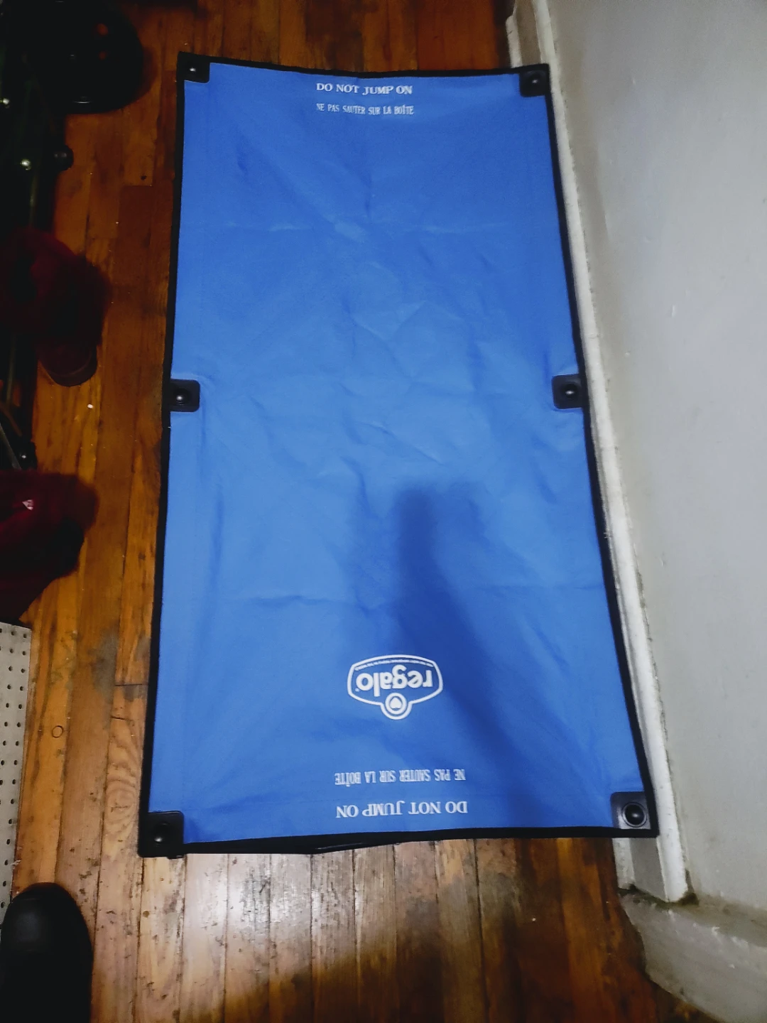 Regalo Blue Folding Camping cot used