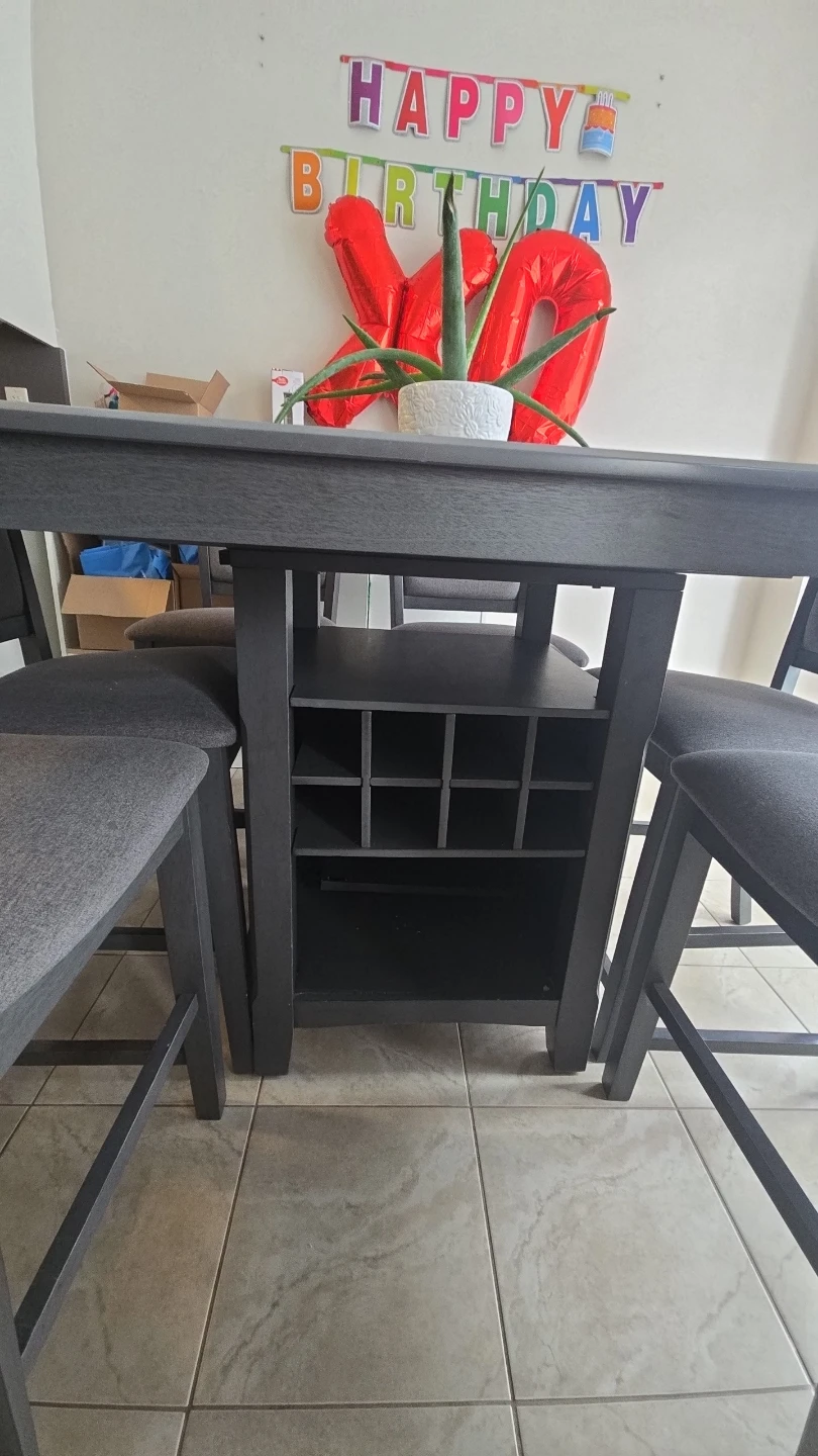 Counter Height Dining Set with 4 Chairs - photo 2