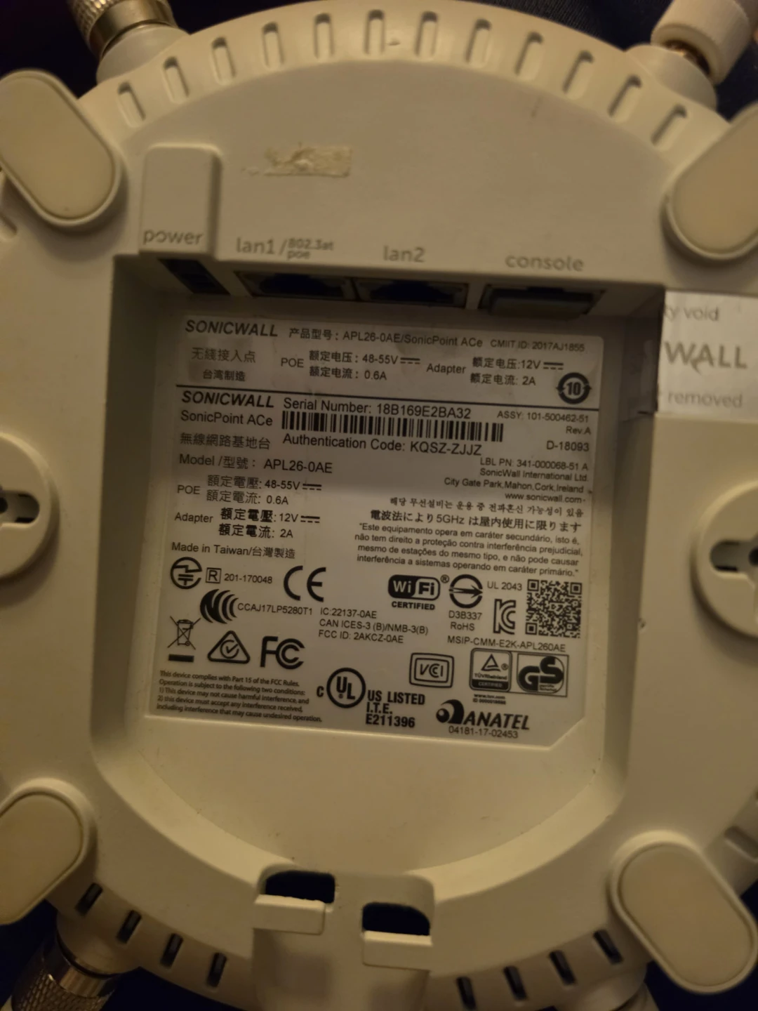 2 SonicWall SonicPoint ACe Wireless Access Point APL26-0AE - photo 5