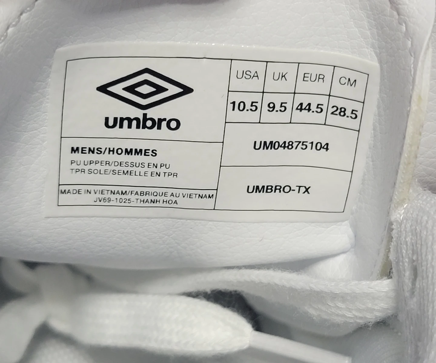 Umbro TX Mens White Soccer Shoes Sneakers UM04875104 Size 10.5 - photo 2