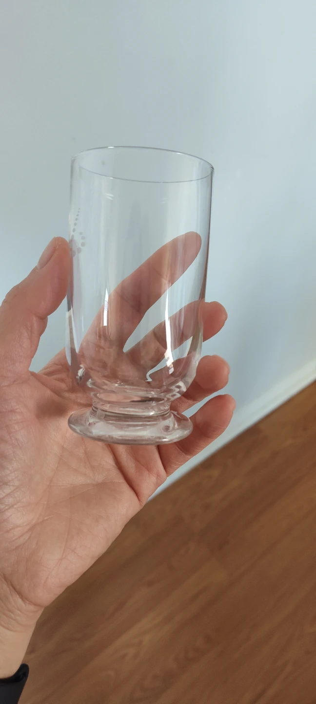 [Conditionally Free]Clear Glass Footed Tumbler