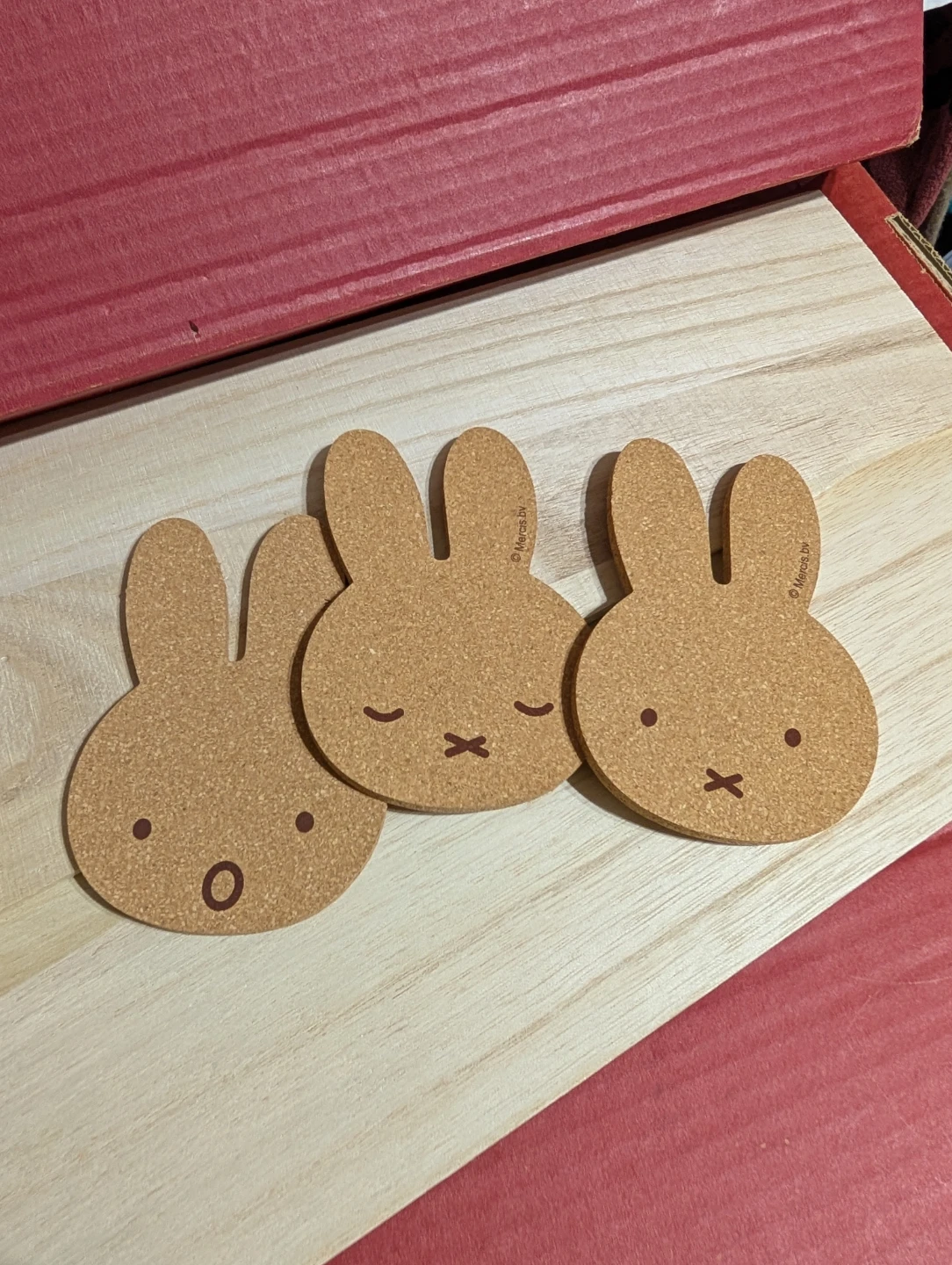 New Miffy Cork Coasters Set (3 coasters)