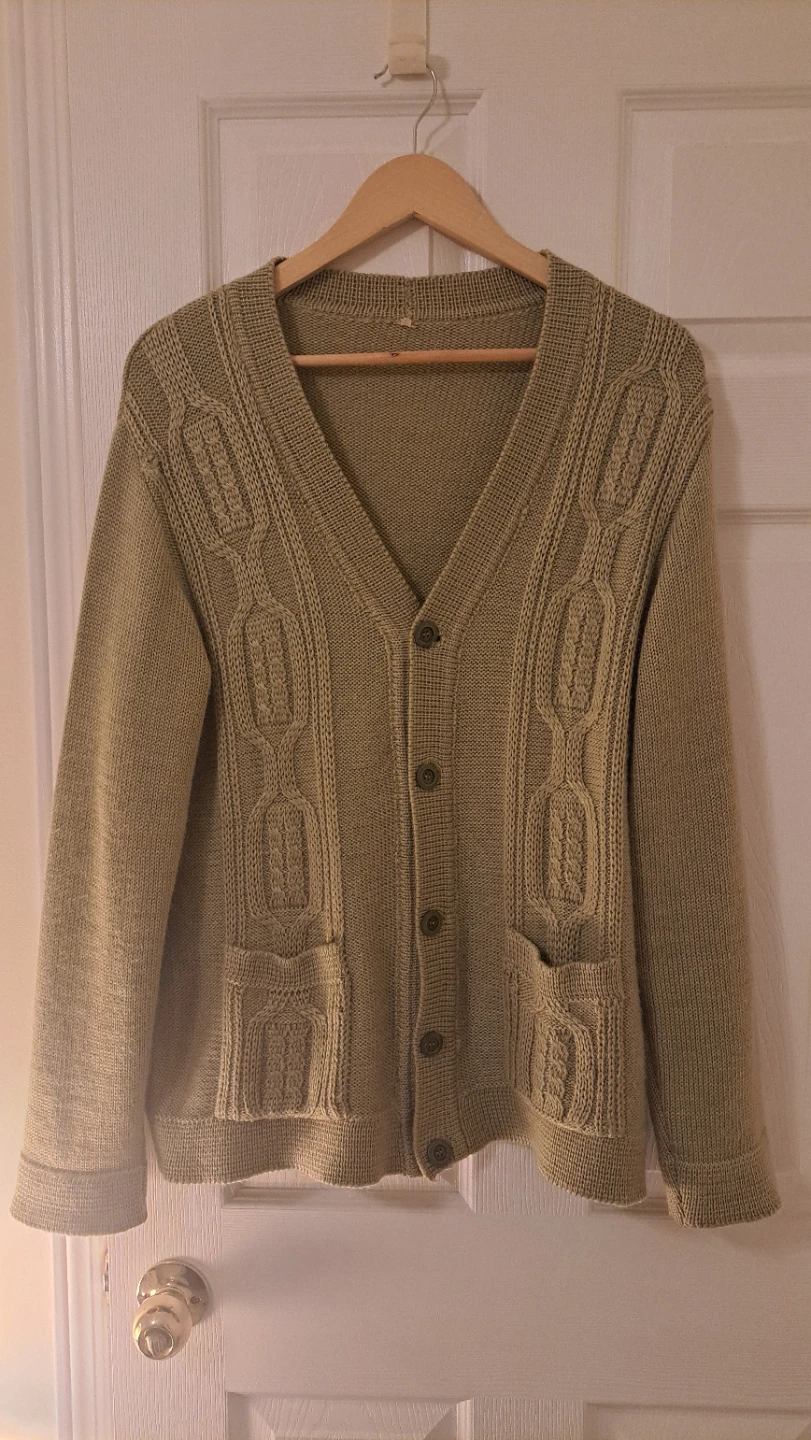 Cable Knit Cardigan Sweater