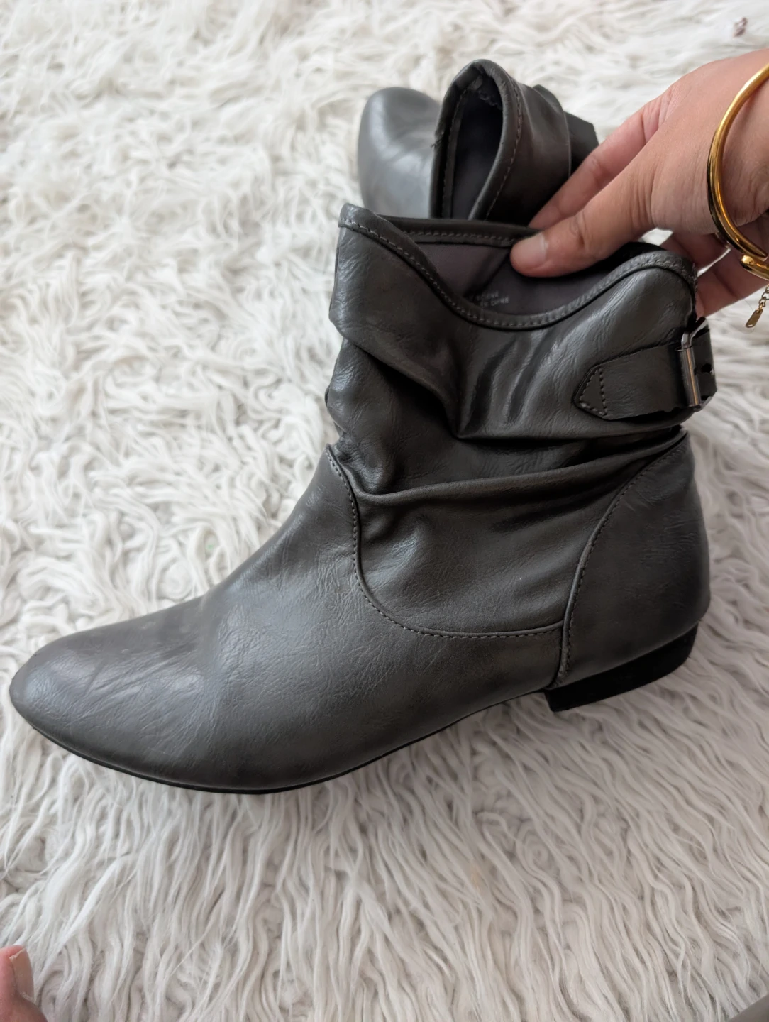 Women's Grey Ankle Boots Size 9