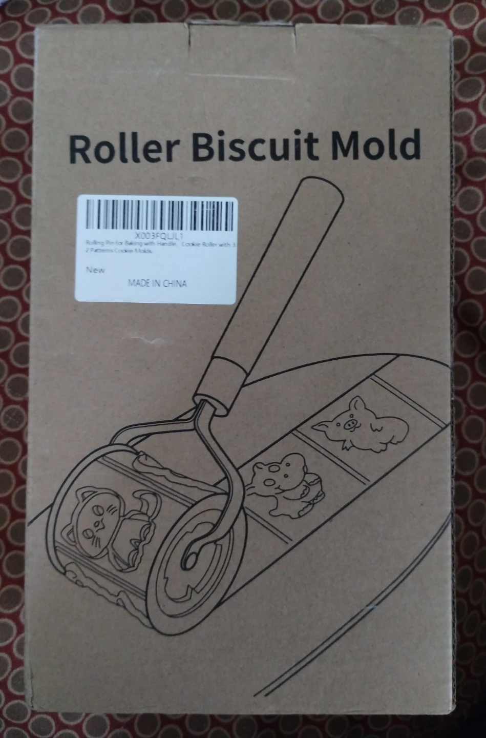 Roller Biscuit Mold with 32 Patterns