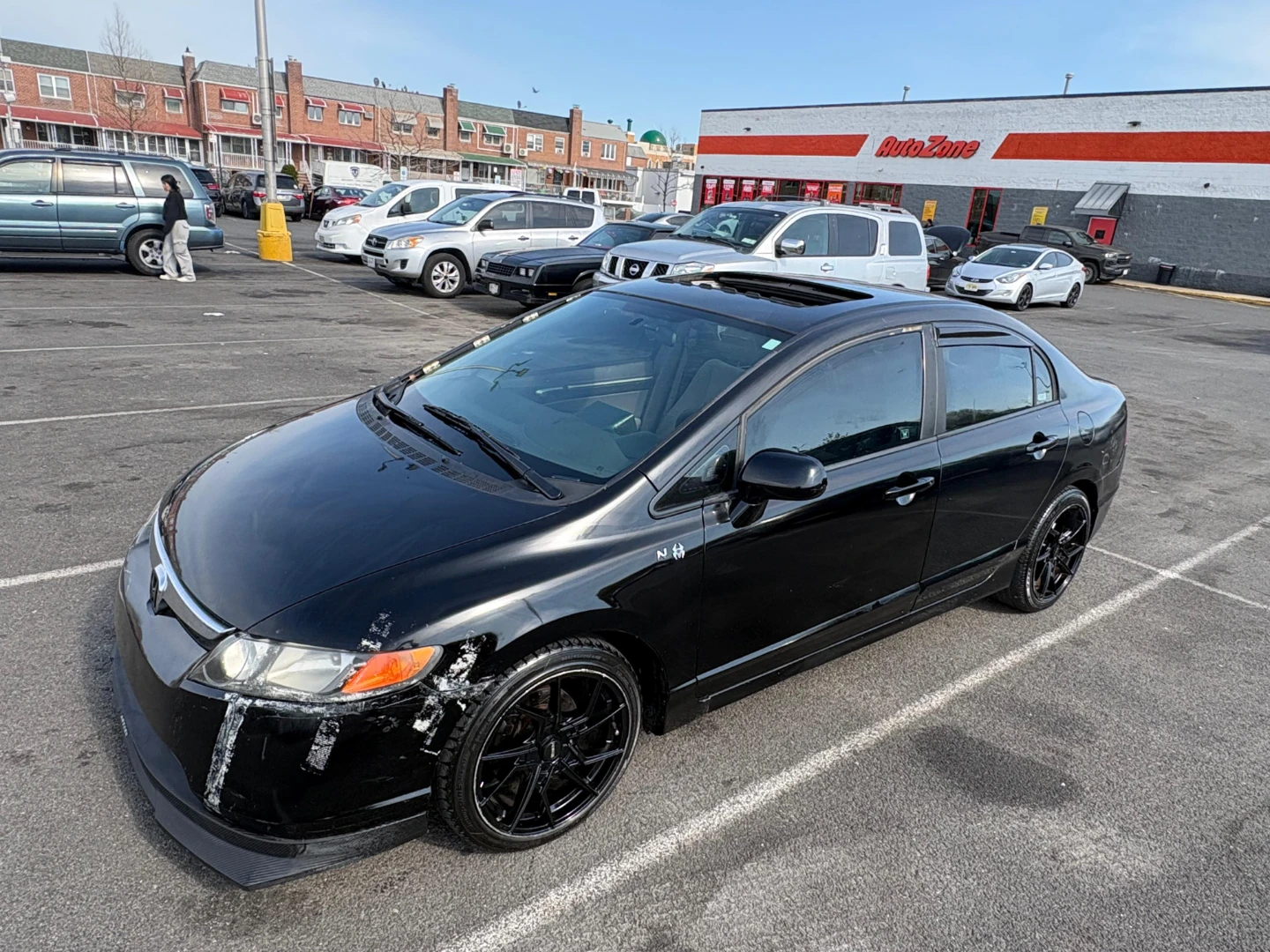 Black Honda Civic Sedan