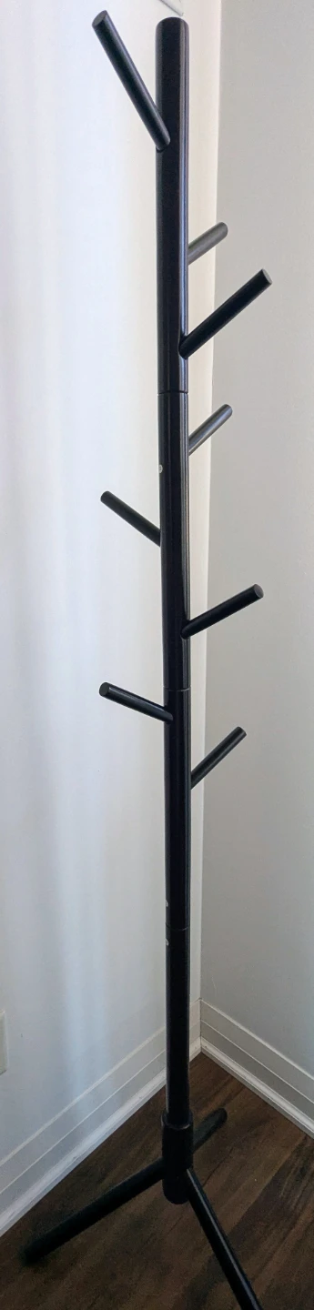 Wooden coat rack