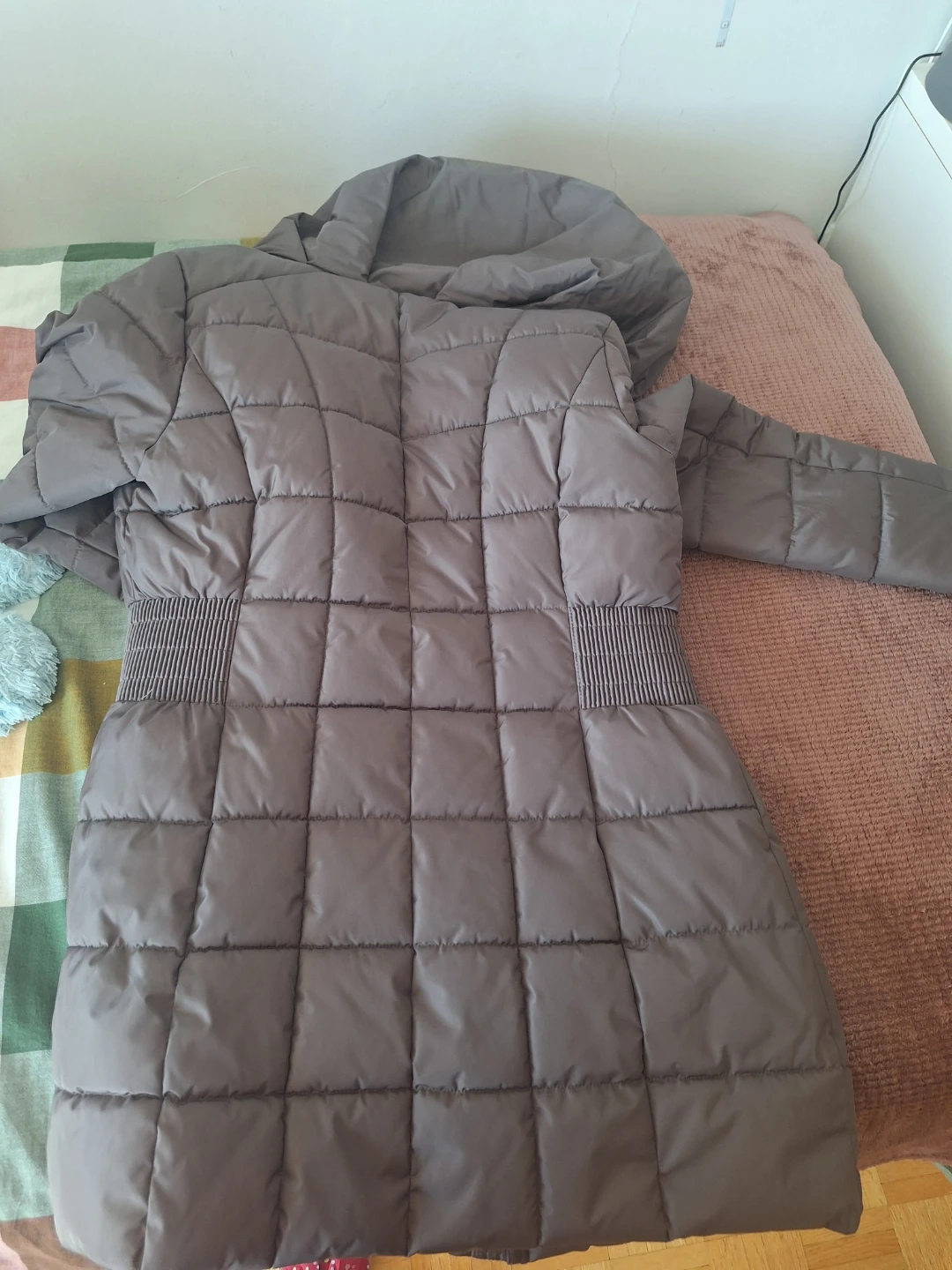 George Puffer Coat with Faux Fur Trim - photo 4