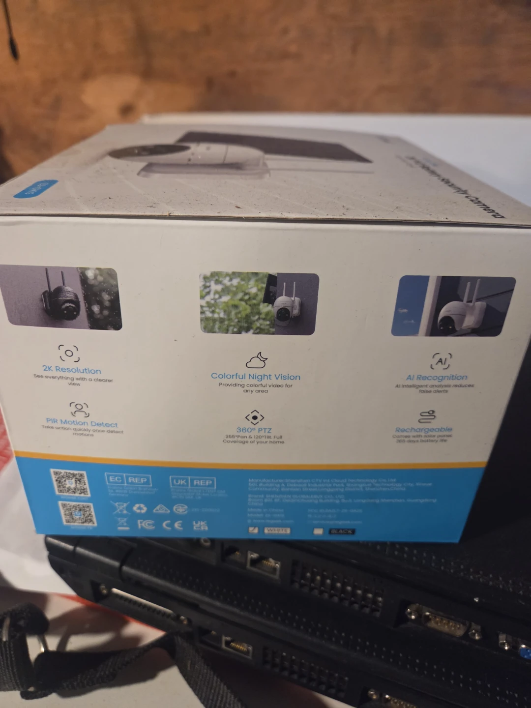 IoGeek 2K PTZ Battery Security Camera with Solar Panel - photo 4