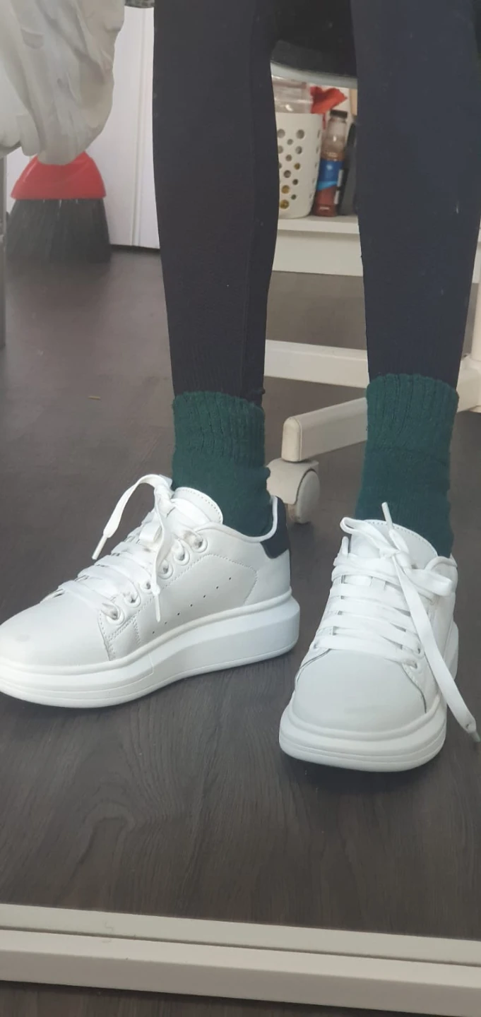 White Platform Sneakers