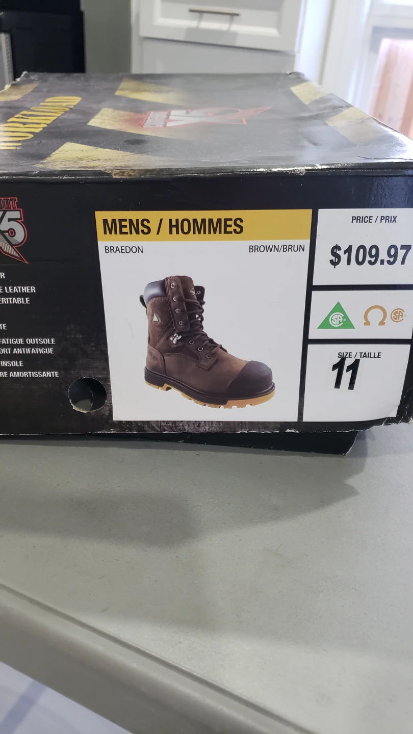 Workload Braedon Men's Work Boots - Brown, Size 11 - photo 2