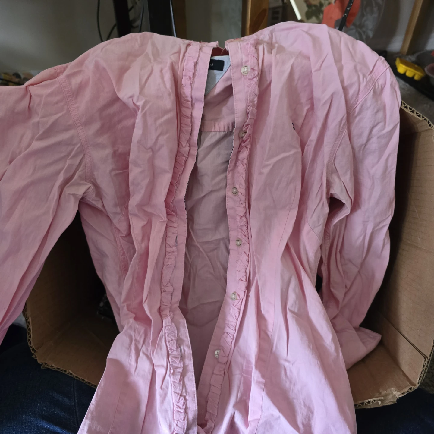 Tommy Hilfiger Pink Stretch Blouse - Size 6 - photo 2