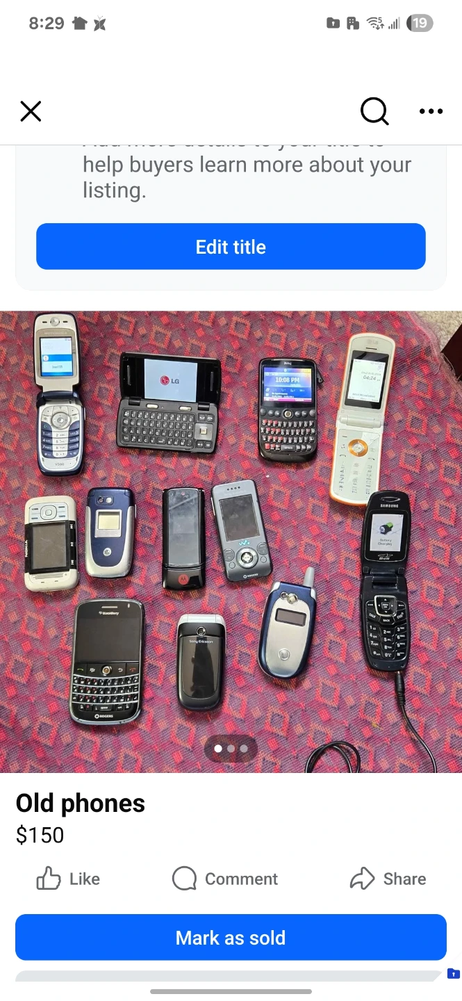 Assorted Old Cell Phones