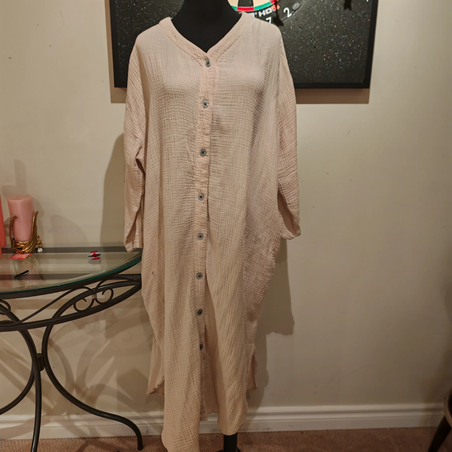 Japan brand Angelliebe Cotton Gauze Shirt Dress - photo 3