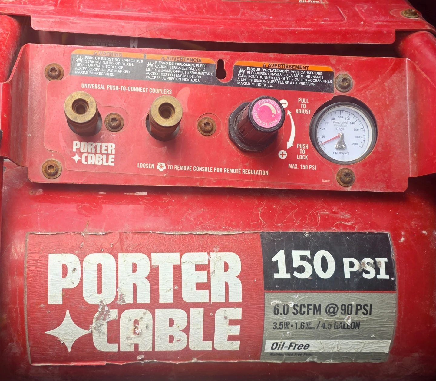 Porter-Cable 6.0 SCFM Air Compressor - photo 2