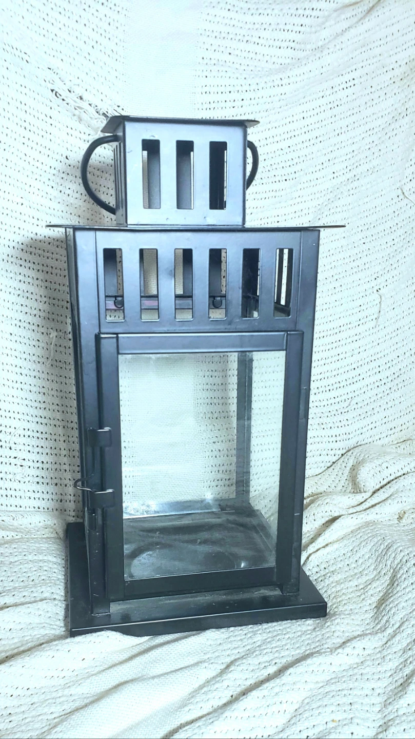 BORBY Indoor/Outdoor Black Lantern for Block Candle - photo 3