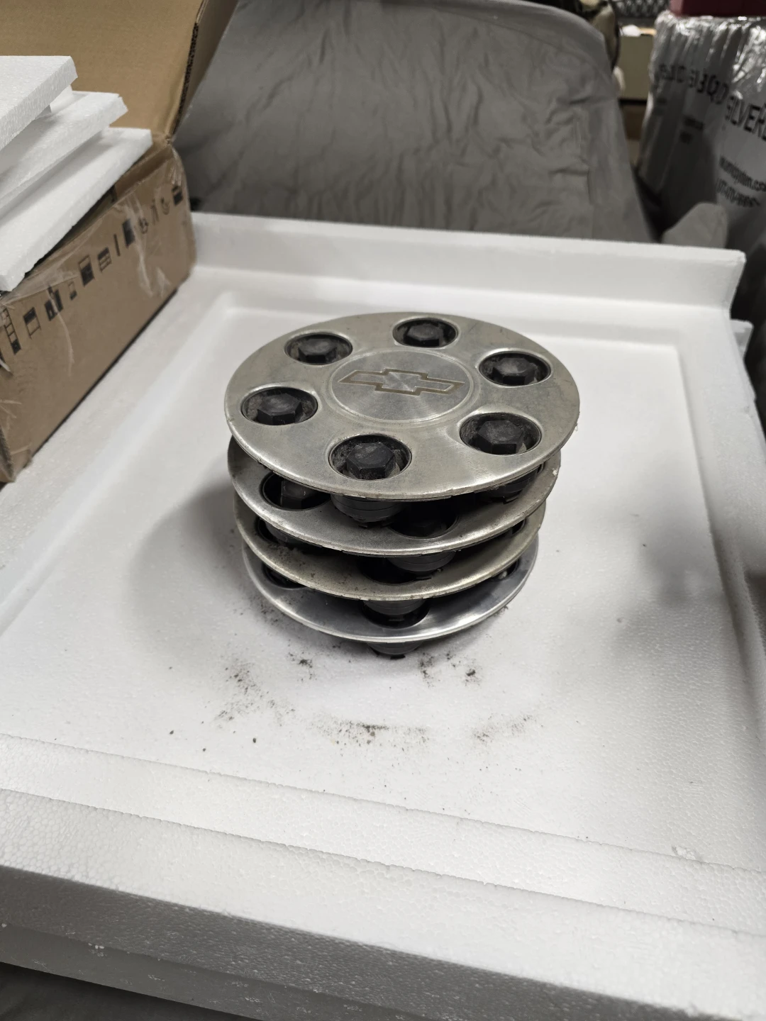 Set of 4 Chevrolet Hubcaps