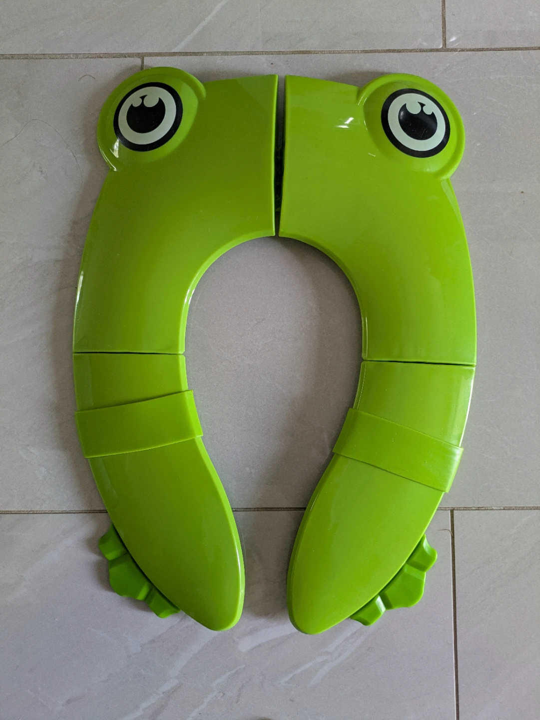 Kids Toilet Training Seat - Green Frog Design - photo 2