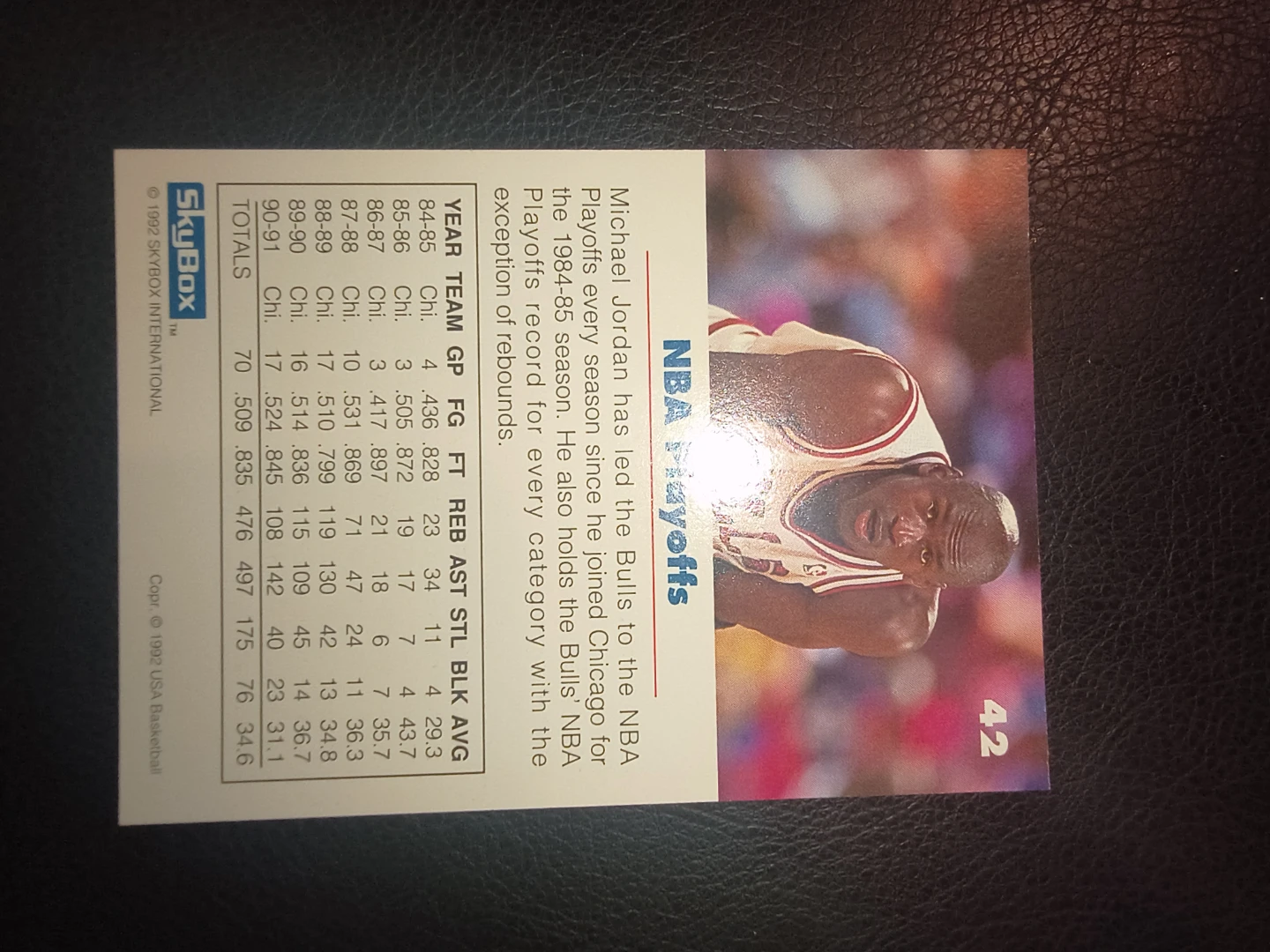 Michael Jordan NBA Playoffs Trading Card - photo 5