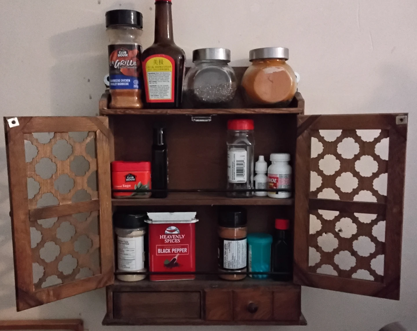 Wooden Spice Rack Cabinet - photo 2