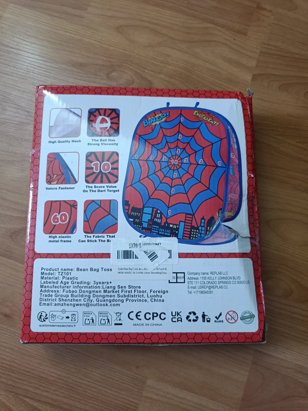 Bean Bag Toss Game with Spider-Man Theme - photo 2