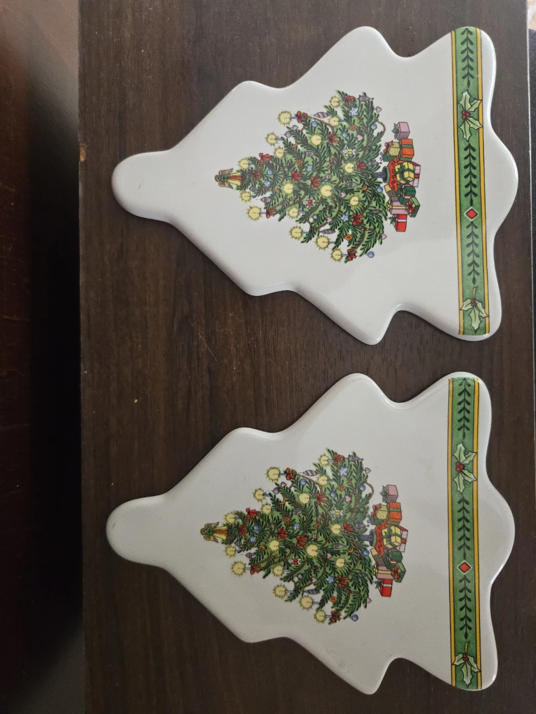 Set of 2 Christmas Tree Coasters - photo 2