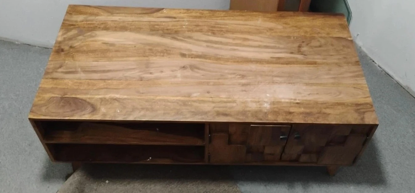 Wooden Coffee Table with Storage