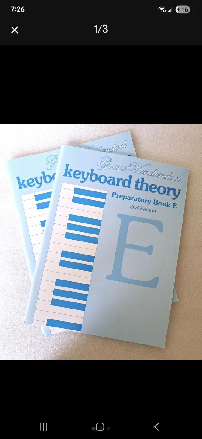 Grace Vandendoool Keyboard Theory Preparatory Book E 2nd Edition