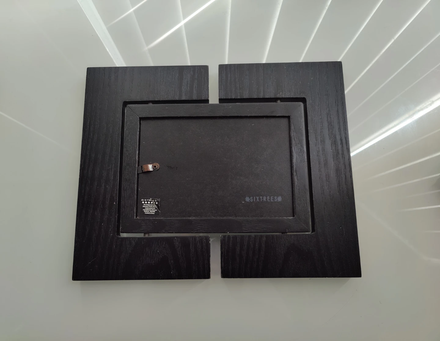 SIXTREES Black Wood 4x6 Picture Frame – Foldable Modern Design - photo 3