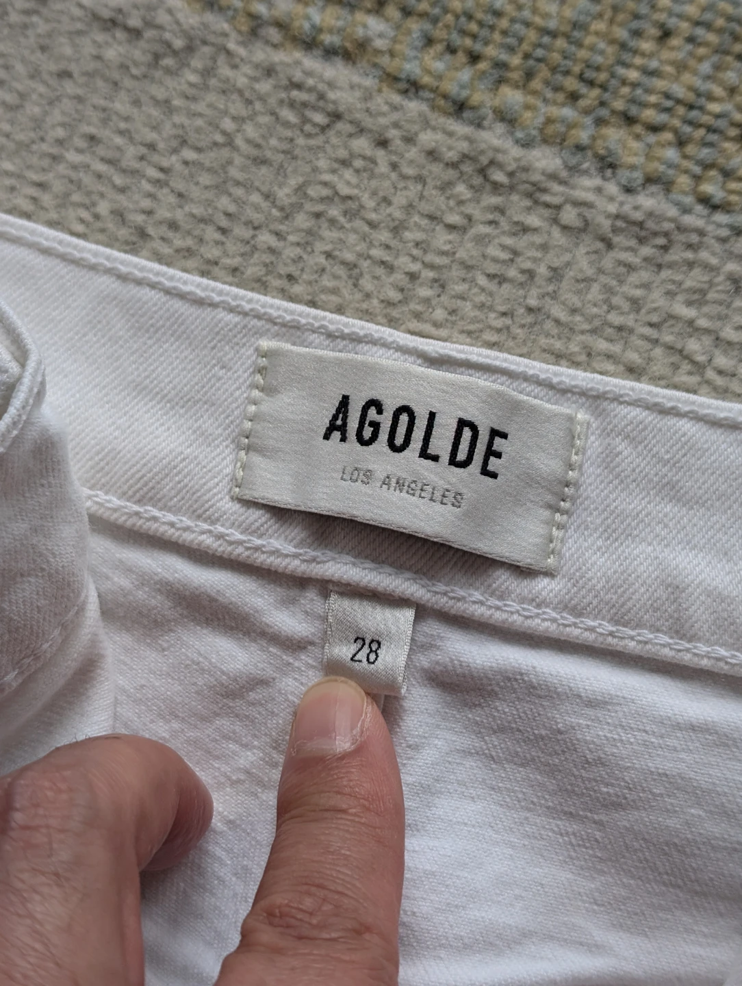 AGOLDE White Denim Jeans Size 28 - photo 3