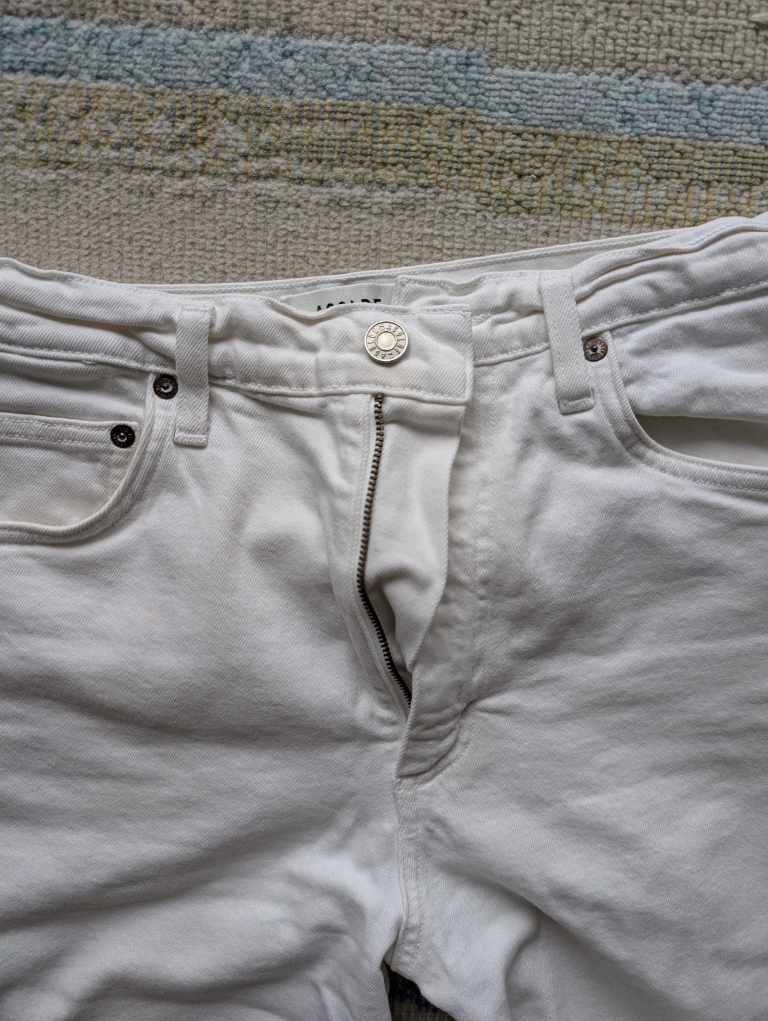 AGOLDE White Denim Jeans Size 28 - photo 4