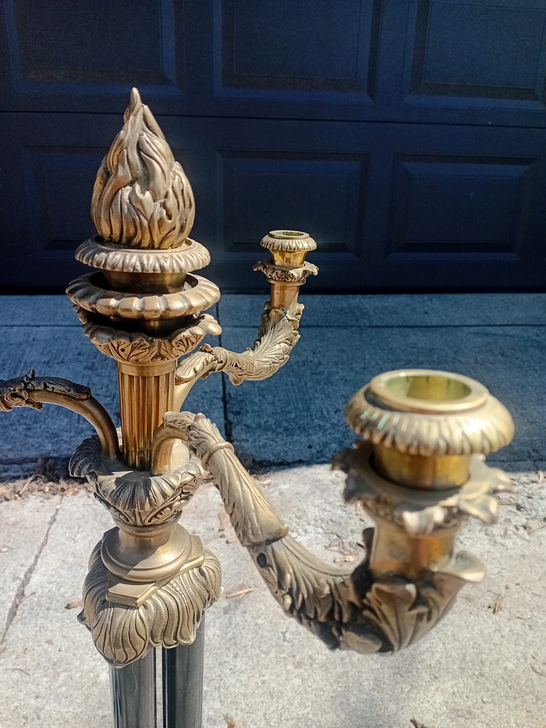 Vintage Ornate Candelabra - Gold and Black - photo 4