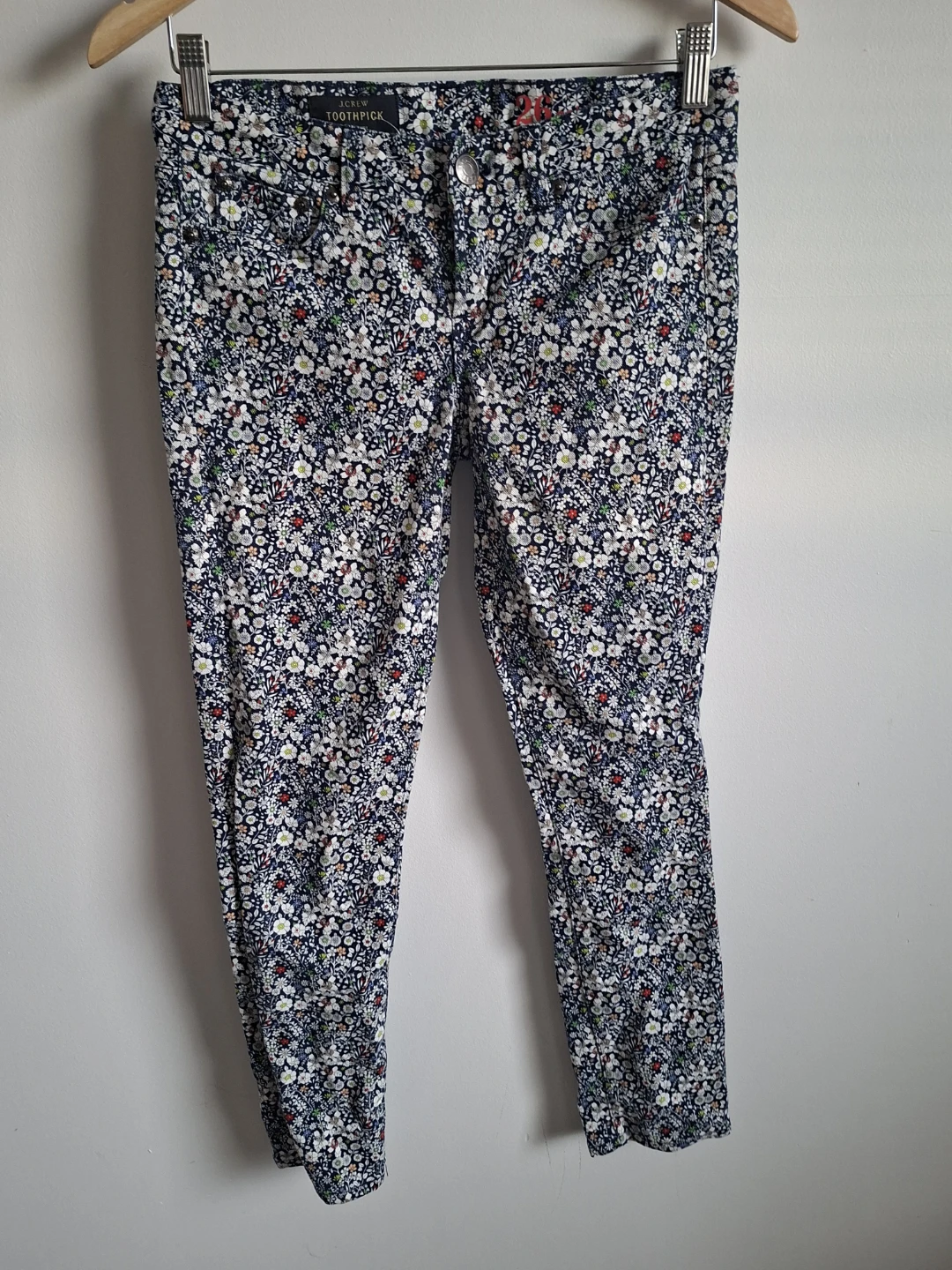 J. Crew Floral Print Toothpick Jeans (Side 28) - photo 4
