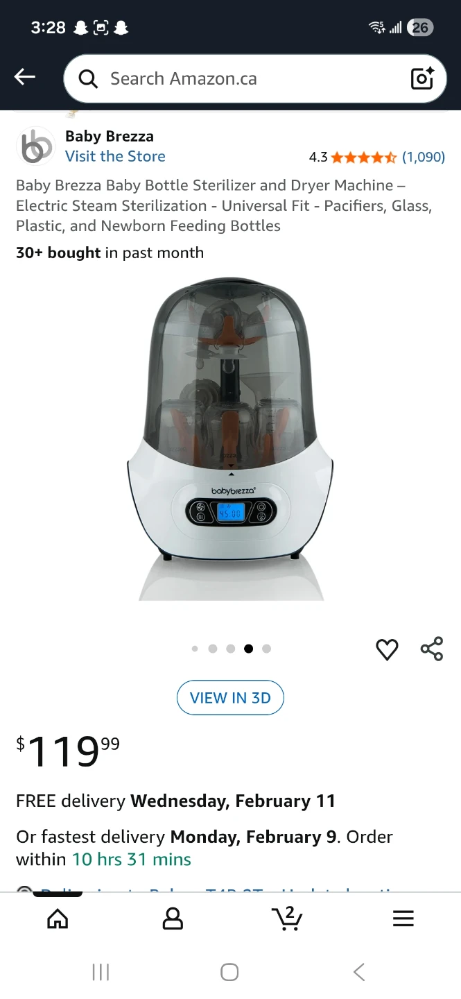 Baby Brezza Bottle Sterilizer and Dryer - photo 5