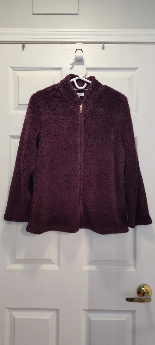 Women's Fuzzy Fleece Zip-Up Jacket