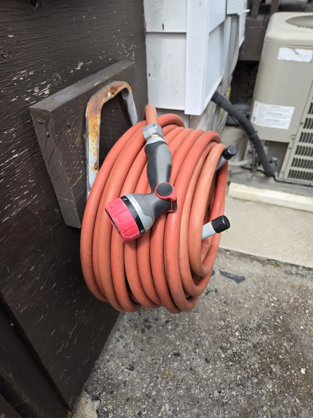 Orange Garden Hose with Spray Nozzle - photo 3