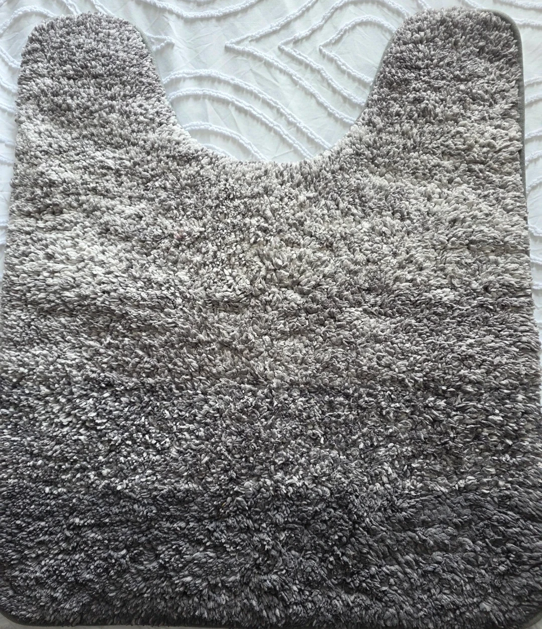 Plush Gray Ombre Bath Mat - photo 2