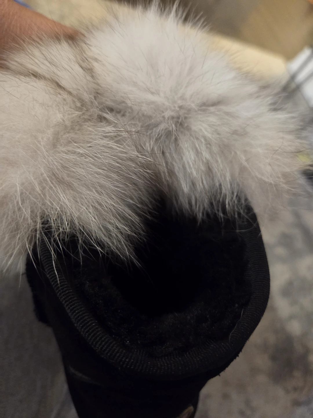DZY Fashion Black Suede Fur Trim Boots - photo 4