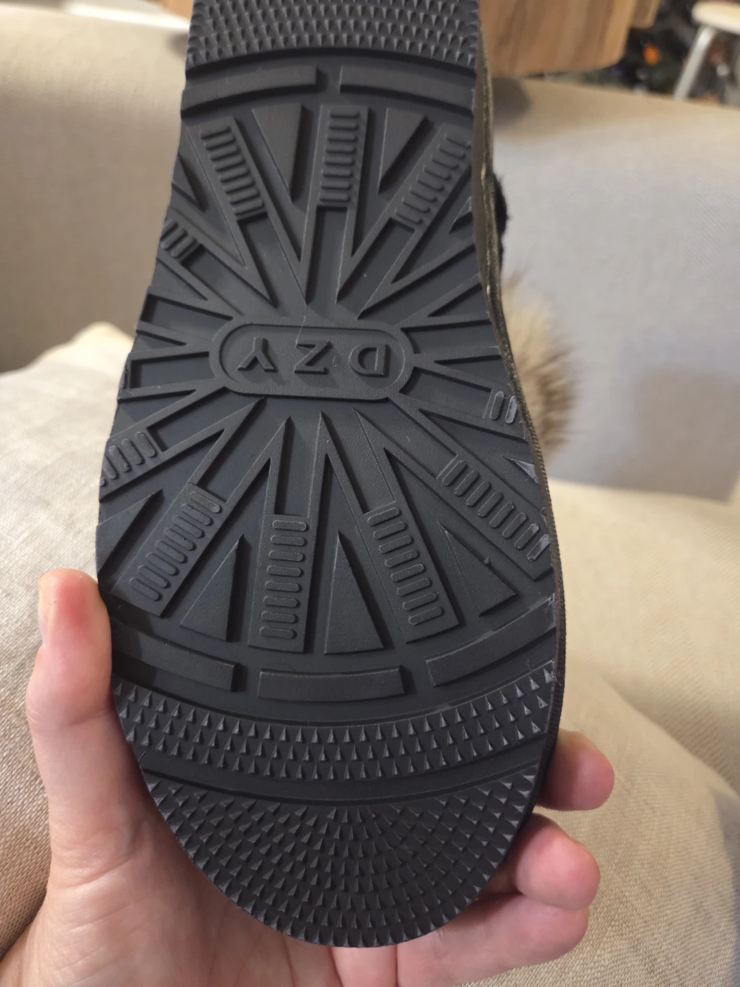DZY Fashion Black Suede Fur Trim Boots - photo 5