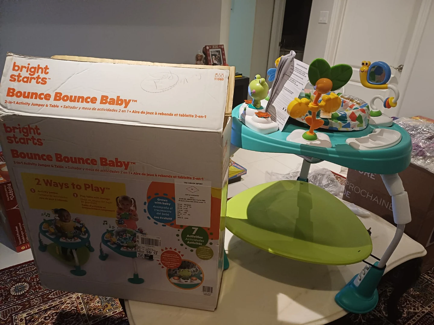 Bright Starts Bounce Bounce Baby 2-in-1 Activity Jumper & Table - photo 3