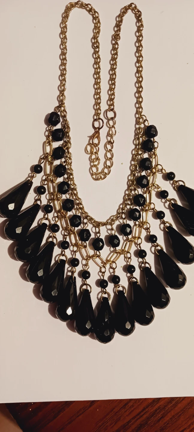 Gorgeous Vintage Bohemian Statement Beaded Necklace - photo 4